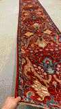 27610-Chobi Ziegler Handmade/Hand-knotted Afghan Rug/Carpet Tribal/Nomadic Authentic/ Size: 15'10" x 2'5"/483 cm × 74 cm