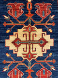 27543- Royal Chobi Ziegler Afghan Hand-Knotted Contemporary/Traditional/Size: 11'5" x 2'7"/348cmx 79cm