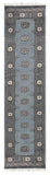 27618-Bokhara Hand-Knotted/Handmade Pakistani Rug/Carpet Tribal/Nomadic Authentic/ Size: 9'8" x 2'6"/295cm ×76cm