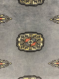 27618-Bokhara Hand-Knotted/Handmade Pakistani Rug/Carpet Tribal/Nomadic Authentic/ Size: 9'8" x 2'6"/295cm ×76cm