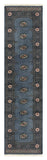 27616-Bokhara Hand-Knotted/Handmade Pakistani Rug/Carpet Tribal/Nomadic Authentic/ Size: 10'0" x 2'6"/305cm ×76cm
