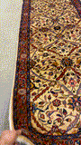 27408-Sarough Hand-Knotted/Handmade Persian Rug/Carpet Traditional Authentic/ Size: 12'5"x 2'8"/378cm x 81cm