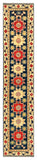 27806-Kazak Hand-Knotted/Handmade Afghan Rug/Carpet Tribal/Nomadic Authentic/ Size: 13'5" x 2'6"/409m x 76cm