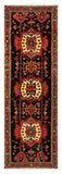27458-Hamadan Hand-Knotted/Handmade Persian Rug/Carpet Tribal/Nomadic Authentic/ Size: 9'11" x 3'3"/302cm x 99cm