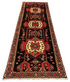 27458-Hamadan Hand-Knotted/Handmade Persian Rug/Carpet Tribal/Nomadic Authentic/ Size: 9'11" x 3'3"/302cm x 99cm