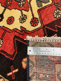 27458-Hamadan Hand-Knotted/Handmade Persian Rug/Carpet Tribal/Nomadic Authentic/ Size: 9'11" x 3'3"/302cm x 99cm