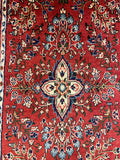 27325-Sarough Hand-Knotted/Handmade Persian Rug/Carpet Traditional Authentic/ Size: 10'10"x 2'5"/332cm x 74cm