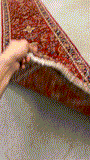 27325-Sarough Hand-Knotted/Handmade Persian Rug/Carpet Traditional Authentic/ Size: 10'10"x 2'5"/332cm x 74cm