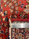 27325-Sarough Hand-Knotted/Handmade Persian Rug/Carpet Traditional Authentic/ Size: 10'10"x 2'5"/332cm x 74cm