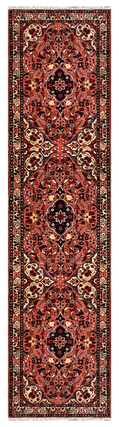 27314-Sarough Hand-Knotted/Handmade Persian Rug/Carpet Traditional Authentic/ Size:  10'10"x 2'7"/331cm x 80cm