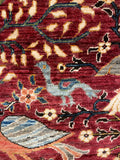 27828-Chobi Ziegler Handmade/Hand-knotted Afghan Rug/Carpet Tribal/Nomadic Authentic/ Size: 9'7" x 2'7" / 292cm x 79cm