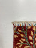 27827-Chobi Ziegler Handmade/Hand-knotted Afghan Rug/Carpet Tribal/Nomadic Authentic/ Size: 12'9" x 2'7" / 289cm x 79cm