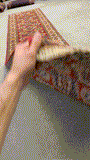 27805-Kazak Hand-Knotted/Handmade Afghan Rug/Carpet Tribal/Nomadic Authentic/ Size: 12'8" x 2'6"/386m x 76cm