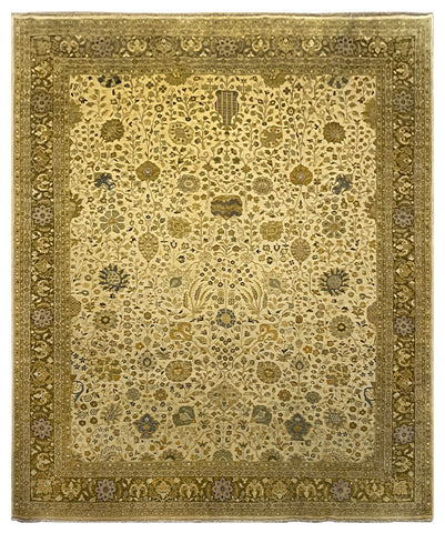 19869-Chobi Ziegler Hand-Knotted/Handmade Afghan Rug/Carpet Modern Authentic/Size: 9'6" x 8'1"