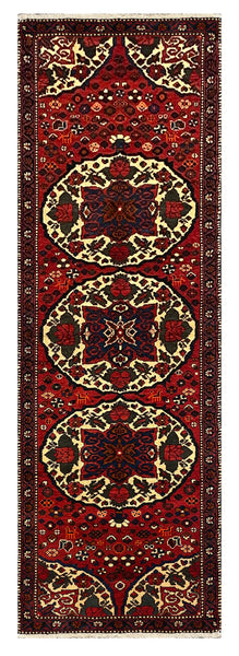 27450-Ardebil Hand-Knotted/Handmade Persian Rug/Carpet Traditional/Authentic/ Size: 9'9" x 3'4"/297cm x 102cm