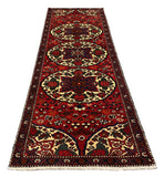 27450-Ardebil Hand-Knotted/Handmade Persian Rug/Carpet Traditional/Authentic/ Size: 9'9" x 3'4"/297cm x 102cm