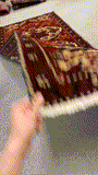 27450-Ardebil Hand-Knotted/Handmade Persian Rug/Carpet Traditional/Authentic/ Size: 9'9" x 3'4"/297cm x 102cm