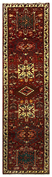 25484-Hamadan Hand-Knotted/Handmade Persian Rug/Carpet Traditional Authentic/ Size/: 10'5" x 2'9"