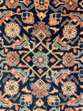 27471-Hamadan Hand-Knotted/Handmade Persian Rug/Carpet Tribal/Nomadic Authentic/ Size: 10'6" x 4'4"/320cm x 132cm