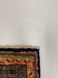 27471-Hamadan Hand-Knotted/Handmade Persian Rug/Carpet Tribal/Nomadic Authentic/ Size: 10'6" x 4'4"/320cm x 132cm