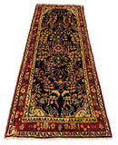 27440-Hamadan Hand-Knotted/Handmade Persian Rug/Carpet Tribal/Nomadic Authentic/ Size: 8'10" x 3'4"/269cm x 102cm