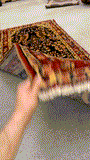 27440-Hamadan Hand-Knotted/Handmade Persian Rug/Carpet Tribal/Nomadic Authentic/ Size: 8'10" x 3'4"/269cm x 102cm
