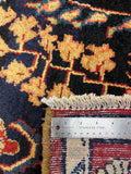 27440-Hamadan Hand-Knotted/Handmade Persian Rug/Carpet Tribal/Nomadic Authentic/ Size: 8'10" x 3'4"/269cm x 102cm