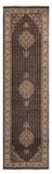 27475- Tabriz Persian Hand-knotted Carpet Authentic/Traditional Carpet/Rug/Size: 9'10" x 2'7"/300cm x 79cm