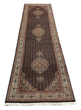 27475- Tabriz Persian Hand-knotted Carpet Authentic/Traditional Carpet/Rug/Size: 9'10" x 2'7"/300cm x 79cm