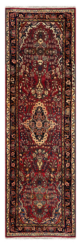 27313-Sarough Hand-Knotted/Handmade Persian Rug/Carpet Traditional Authentic/ Size:  10'2"x 2'9"/311cm x 85cm