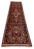 27313-Sarough Hand-Knotted/Handmade Persian Rug/Carpet Traditional Authentic/ Size:  10'2"x 2'9"/311cm x 85cm