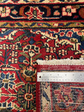 27313-Sarough Hand-Knotted/Handmade Persian Rug/Carpet Traditional Authentic/ Size:  10'2"x 2'9"/311cm x 85cm