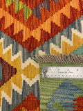 27733 - Kelim Hand-Woven/Flat-Weaved/Afghan Kelim/Carpet Modren/Nomadic Authentic/Size: 4'1" x 2'7"/124cm ×79cm