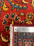 27288-Hamadan Hand-Knotted/Handmade Persian Rug/Carpet Tribal/Nomadic Authentic/ Size: 4'6" x 2'2"/137cm x 67cm