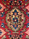 27289-Hamadan Hand-Knotted/Handmade Persian Rug/Carpet Tribal/Nomadic Authentic/ Size: 4'3" x 2'7"/129cm x 79cm