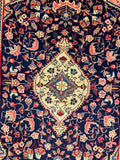 27281-Hamadan Hand-Knotted/Handmade Persian Rug/Carpet Tribal/Nomadic Authentic/ Size: 4'1" x 2'6"/124cm x 75cm