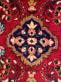 27283-Hamadan Hand-Knotted/Handmade Persian Rug/Carpet Tribal/Nomadic Authentic/ Size: 4'3" x 2'1"/130cm x 64cm