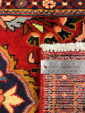 27283-Hamadan Hand-Knotted/Handmade Persian Rug/Carpet Tribal/Nomadic Authentic/ Size: 4'3" x 2'1"/130cm x 64cm