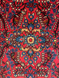 27271-Sarough Hand-Knotted/Handmade Persian Rug/Carpet Traditional Authentic/ Size: 4'5"x 2'2"/135cm x 67cm