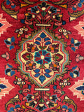 27291-Hamadan Hand-Knotted/Handmade Persian Rug/Carpet Tribal/Nomadic Authentic/ Size: 4'2" x 2'7"/127cm x 78cm