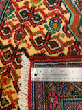27284-Hamadan Hand-Knotted/Handmade Persian Rug/Carpet Tribal/Nomadic Authentic/ Size: 3'7" x 2'4"/111cm x 70cm