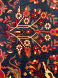 27290-Hamadan Hand-Knotted/Handmade Persian Rug/Carpet Tribal/Nomadic Authentic/ Size: 3'10" x 2'3"/117cm x 69cm