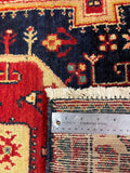 27287-Hamadan Hand-Knotted/Handmade Persian Rug/Carpet Tribal/Nomadic Authentic/ Size: 4'2" x 2'11"/127cm x 88cm