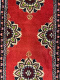 27343-Bidjar Hand-Knotted/Handmade Persian Rug/Carpet Traditional/ Authentic/ Size:3'9"x 1'6"/115cm x 46cm