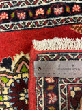 27343-Bidjar Hand-Knotted/Handmade Persian Rug/Carpet Traditional/ Authentic/ Size:3'9"x 1'6"/115cm x 46cm