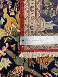 27190-Ghom Hand-knotted/Handmade Persian Rug/Carpet Traditional Authentic/ Size: 3'1" x 2'1"/94cm x 64cm