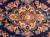 27280-Hamadan Hand-Knotted/Handmade Persian Rug/Carpet Tribal/Nomadic Authentic/ Size: 3'9" x 2'11"/115cm x 90cm
