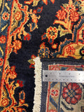 27280-Hamadan Hand-Knotted/Handmade Persian Rug/Carpet Tribal/Nomadic Authentic/ Size: 3'9" x 2'11"/115cm x 90cm