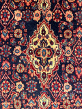 27214-Hamadan Hand-Knotted/Handmade Persian Rug/Carpet Tribal/Nomadic Authentic/ Size: 3'6" x 2'0"/106cm x 61cm