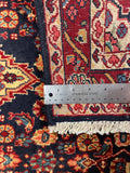 27214-Hamadan Hand-Knotted/Handmade Persian Rug/Carpet Tribal/Nomadic Authentic/ Size: 3'6" x 2'0"/106cm x 61cm